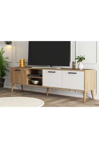 Meuble TV 3 abattants - 180 x 53 x 35 cm