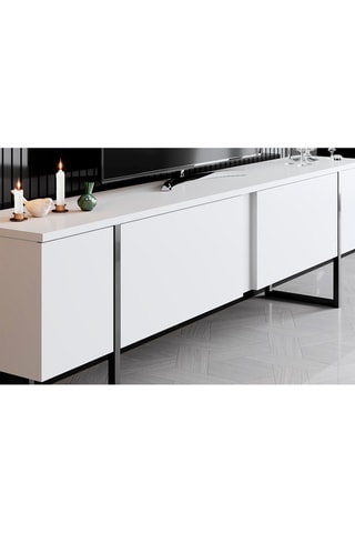 Meuble TV 2 abattants - 180 x 30 x 50 cm