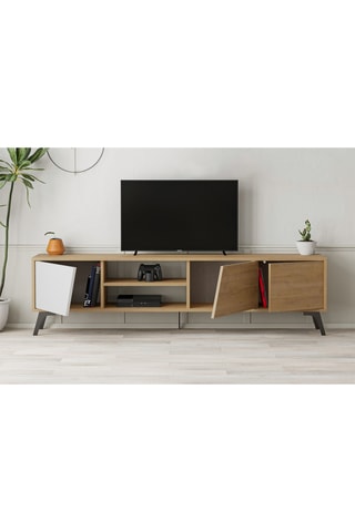 Meuble TV 3 portes Fiona - 180 x 48 x 35,6 cm