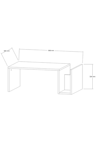 Table basse Memo - 86,8 x 32,4 x 50 cm