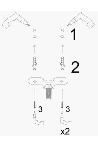 Lámpara de techo Elmas - Negro y cobrizo - 3 x 100 W