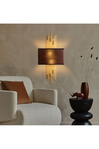 Applique Axis - Dorato e marrone - 2 x 40 W