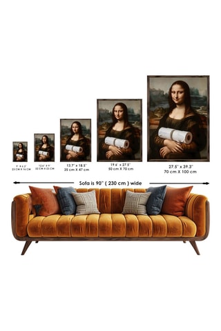 Cuadro "Gioconda" Leonardo da Vinci - 35 x 47 cm