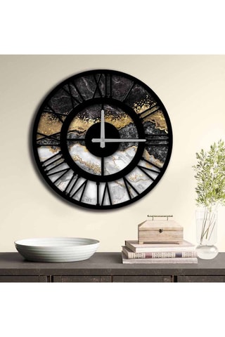 Reloj Negro y dorado