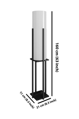 Houten Staanlamp - Naturel en Taupe - 60 W
