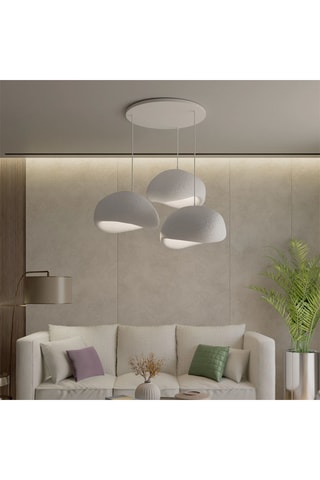 Lámpara de techo - Gris - 3 x 40 W