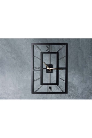 Reloj mural November XL - 70 x 50 cm - Negro