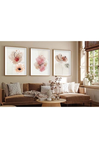 3 cuadros de MDF Henriette - 50 x 70 cm