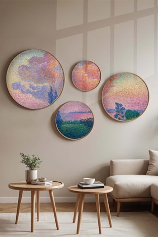 4 cuadros - 45 x 45 cm / 36 x 36 cm / 27 x 27 cm / 18 x 18 cm