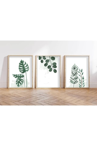 3 cuadros de madera maciza Huhu - 50 x 35 cm