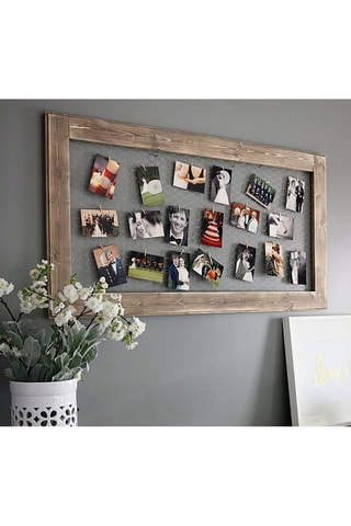 Cadre photo en bois - 100 x 60 cm - Naturel