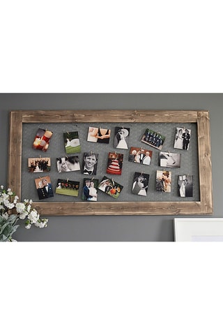 Cadre photo en bois - 100 x 60 cm - Naturel