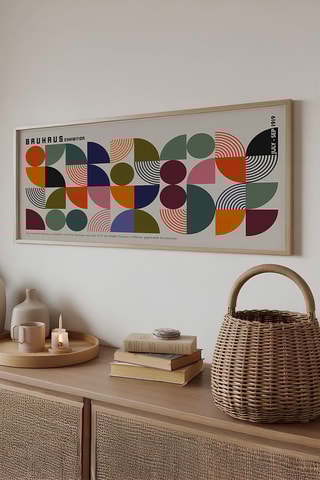 Wanddecoratie Bauhaus - 50 x 120 cm