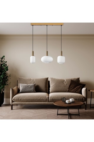 Hanglamp Asker - Goudkleurig - 3 x 40 W