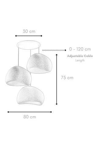 Suspension - Blanc - 3 x 40 W