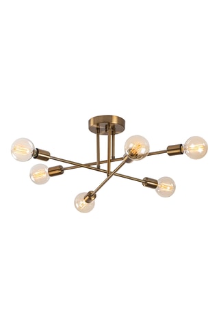 Lámpara de techo Flower - Dorado - 6 x 40 W