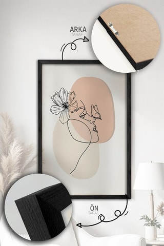 3 cuadros de madera - Beige - 33 x 48 cm