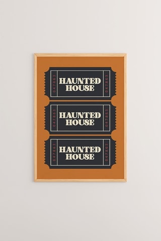 3 cuadros de madera - Naranja - 33 x 48 x 2 cm