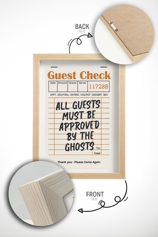 3 cuadros de madera - Naranja - 33 x 48 x 2 cm