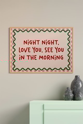 Cuadro de madera - Rosa - 50 x 70 cm