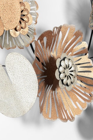 Acessório de parede decoração em metal - 111 x 9 x 47 cm