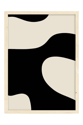 Tríptico de madera - Negro - 50 x 70 cm