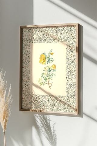 Tableau en bois - Jaune - 50 x 70 cm