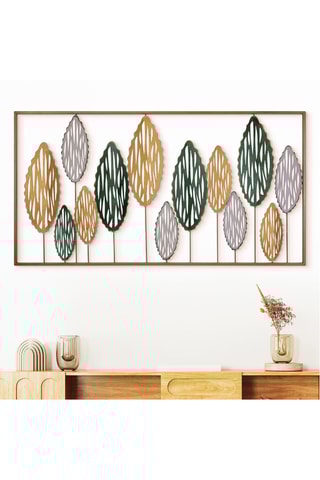 Accessoire mural décoratif en métal  - 114 x 3 x 60 cm