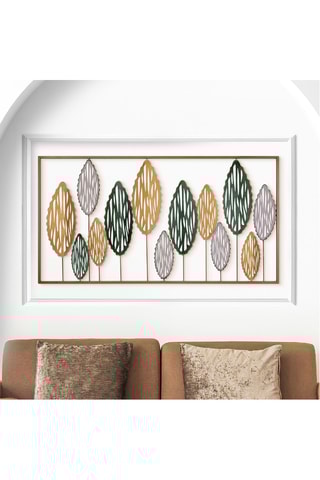 Accessoire mural décoratif en métal  - 114 x 3 x 60 cm