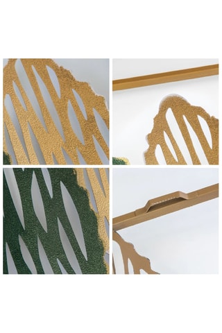 Accessoire mural décoratif en métal  - 114 x 3 x 60 cm