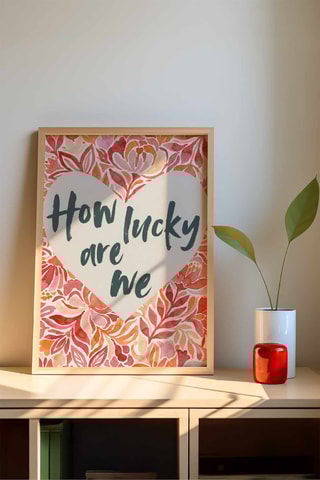 Cuadro de madera - Beige - 33 x 48 cm