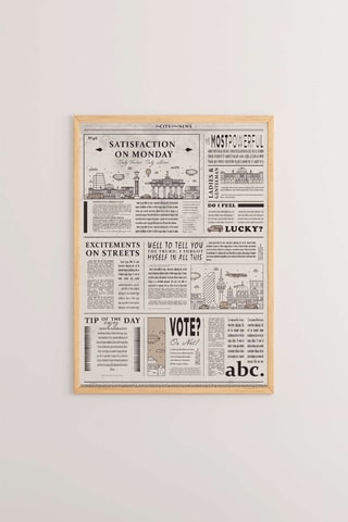 Cuadro de madera - Madera - 33 x 48 x 2 cm