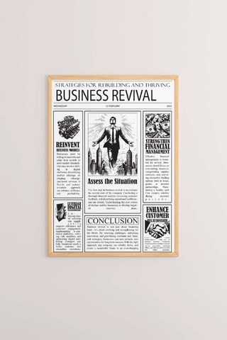 Cuadro de madera - Blanco - 33 x 48 x 2 cm