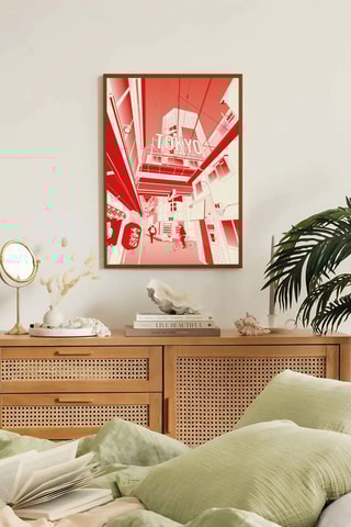 Cuadro de madera - Rojo - 33 x 48 cm