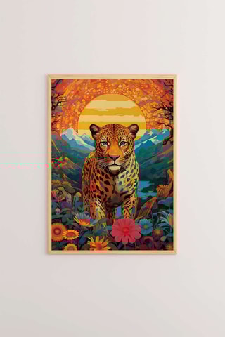 Tableau en bois - Orange - 33 x 48 x 2 cm