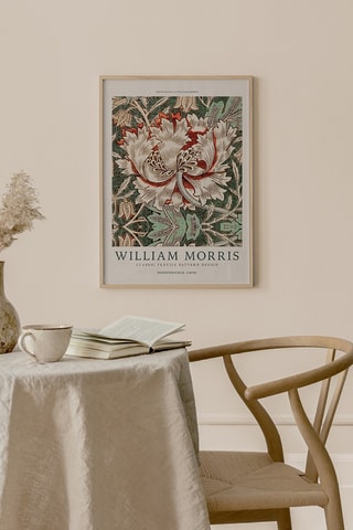 Cuadro de madera William Morris - Beige - 33 x 48 x 2 cm