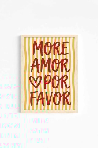 Cuadro de madera - Amarillo - 33 x 48 cm