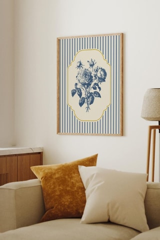 Cuadro de madera - Azul ­- 33 x 48 cm