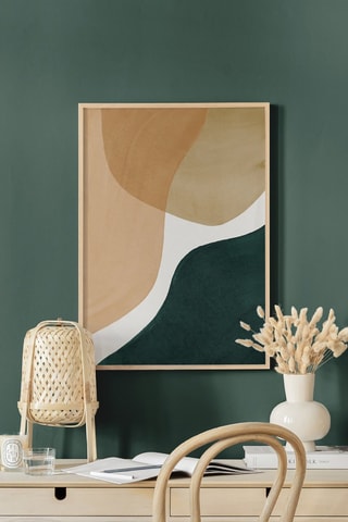 Cuadro de madera - Beige - 33 x 48 x 2 cm