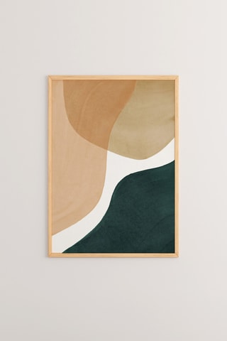 Cuadro de madera - Beige - 33 x 48 x 2 cm