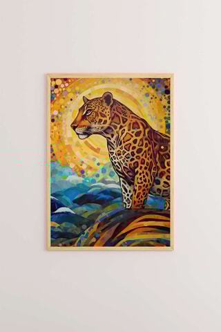 Tableau en bois - Jaune - 33 x 48 x 2 cm