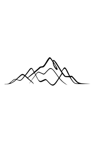 Accesorio mural decorativo de metal - Negro - 60,5 x 20 x 0,12 cm