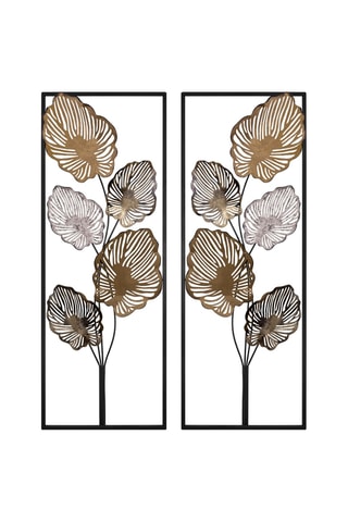 2 paneles decorativos murales - 32 x 4 x 90 cm