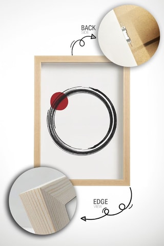 3 cuadros de madera - Negro - 50 x 70 x 2 cm