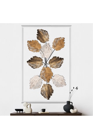 Acessório de parede decoração em metal - 117 x 2 x 57 cm