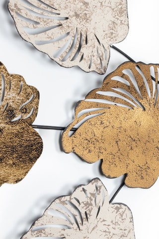 Acessório de parede decoração em metal - 117 x 2 x 57 cm