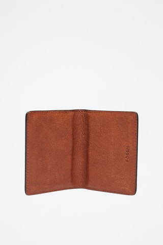 Porte-cartes en cuir Gregg - Marron clair