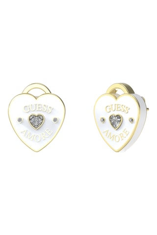 Brincos Amore - Dourado e branco