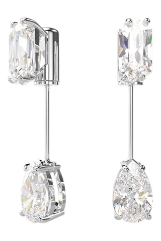 Puces ornées de cristaux Swarovski Mesmera - Blanc