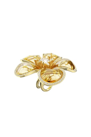 Bague ornée de cristaux Swarovksi Florere - Doré